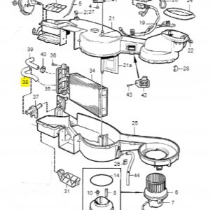 Wąż nagrzewnicy Volvo 740 760 940 1308381 - obrazek 2