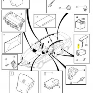 Czujnik uderzenia Aribag Volvo 31264409 - obrazek 2