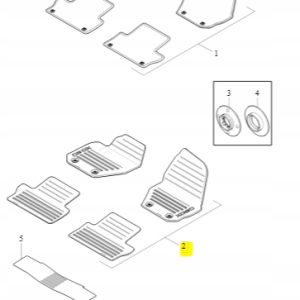 Dywaniki gumowe beżowe Volvo S60 V60 (11-14) 39822917 - obrazek 3