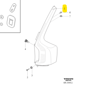 Lampa tylna (prawa) Volvo XC90 31468536 - obrazek 2