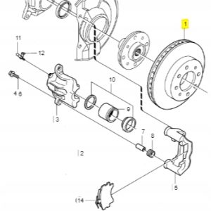 Tarcza hamulcowa przód Volvo S40 V40 - obrazek 2