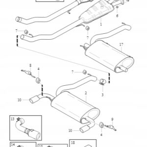 Końcówki wydechu Volvo S/V60(11-18) 31269541 - obrazek 9