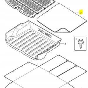 Dwustronna mata bagażnika black VolvoXC60 39850269 - obrazek 4