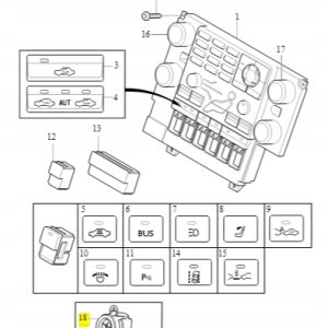 Czujnik temperatury wewnętrznej Volvo - obrazek 3