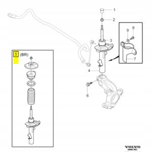 Amortyzator przód komplet Volvo OE XC70 (08-) RA01 - obrazek 2