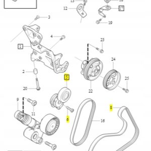 Zestaw pompy wody Volvo D5244 D5204 - obrazek 4