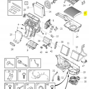 Filtr kabinowy Volvo XC40 Polestar 2 31497285 ASO - obrazek 2