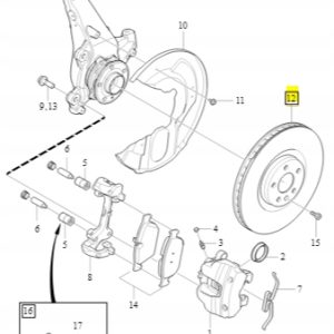 Tarcza Hamulcowa 17'' Tył Volvo - obrazek 2