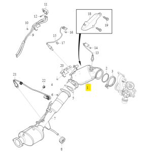 Katalizator Volvo EX40/X40 - obrazek 2