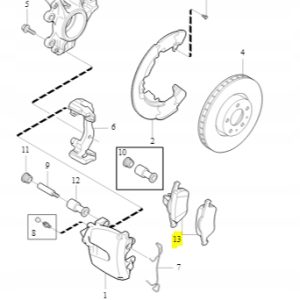 Klocki hamulcowe tylne Volvo OE - obrazek 2