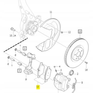 Klocki hamulcowe Przód Volvo V60 V90 XC60 S60 S90 - obrazek 2