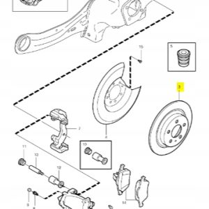 Tarcza Hamulcowa 15'' przód Volvo V40 V40CC - obrazek 2