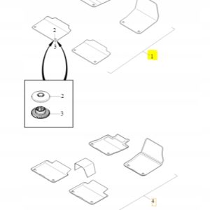 Dywaniki welurowe czarne Volvo V90CC 32216179 - obrazek 4