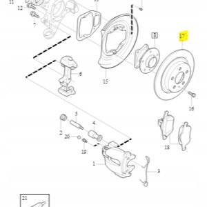 Tarcza hamulcowa tylna Volvo XC90 (03-) - obrazek 2