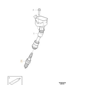 Zestaw świec zapłonowych Volvo XC40 V60 - obrazek 2