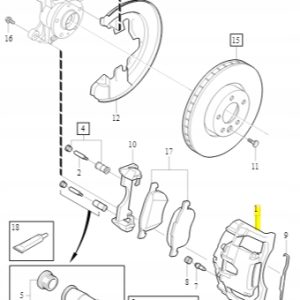 Zacisk hamulcowy prawy przód Volvo - obrazek 2