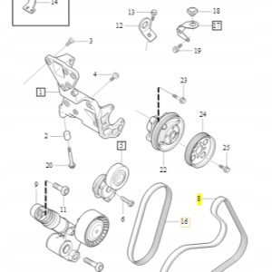 Pasek klinowy Volvo OE S60 S80 V60 V70 XC60 XC70 - obrazek 2