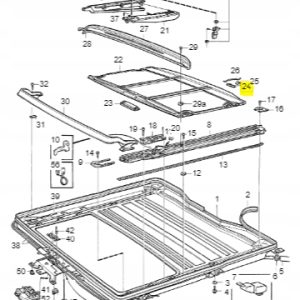 Prowadnica szyberdachu Volvo 850 S70 V70 C70 6817615 - obrazek 2