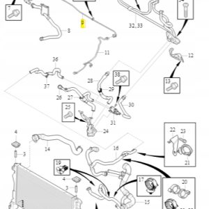 Wąż przewód odpowietrznika chłodnicy Volvo - obrazek 2
