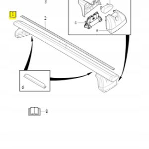 Bagażnik dachowy relingi Volvo V60 V60CC 31265717 - obrazek 4