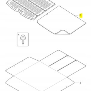 Dwustronna mata bagażnika Volvo V40/V40CC 31332619 - obrazek 3