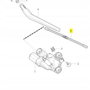 Pióro tylnej wycieraczki Volvo 31276130 V40 V40CC - obrazek 2