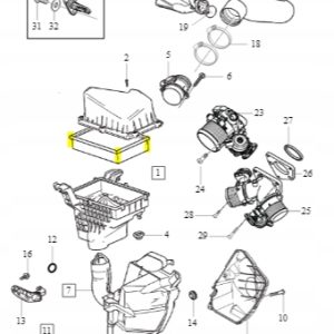 Wkład filtr powietrza Volvo C30 S40 V50 2.0D ASO - obrazek 2