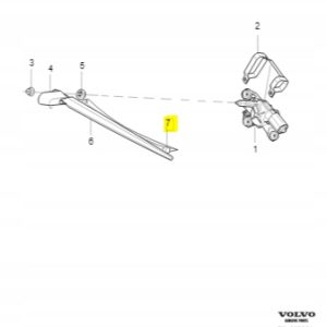 Pióro tylnej wycieraczki Volvo 30649726 C30 - obrazek 2