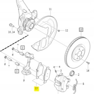 Klocki hamulcowe przód Volvo SPA 32276321 - obrazek 2