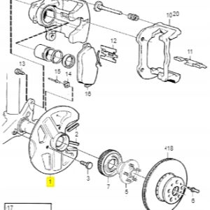 Osłona tarczy hamulcowej przedniej Volvo - obrazek 2