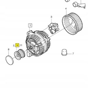 Koło pasowe alternatora Volvo S60 S80 V70 8658644 - obrazek 2