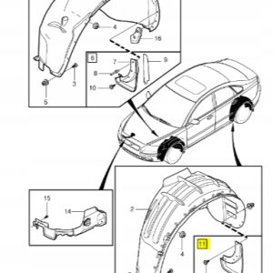 Chlapacze tylne Volvo S40 V50 30764295 - obrazek 6