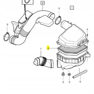 Wkład filtr powietrza Volvo S60 S80 V60 30745344 - obrazek 3