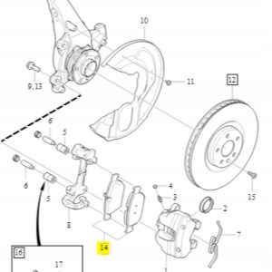 Klocki hamulcowe przód Volvo XC90 (16-) 31400527 - obrazek 3