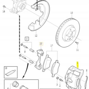Zacisk hamulcowy prawy przód Volvo - obrazek 2