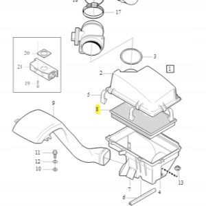 Wkład filtra powietrza Volvo XC90(-14) 8638600 ASO - obrazek 3