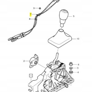 Linka/Cięgno zmiany biegów M66 Volvo S60 V60 XC60 - obrazek 3