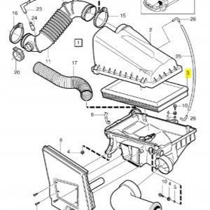 Wkład filtr powietrza Volvo S40 V40 30862730 ASO - obrazek 2
