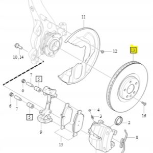 Tarcza Hamulcowa Przód Volvo S60 V60 XC60 S90 V90 - obrazek 2